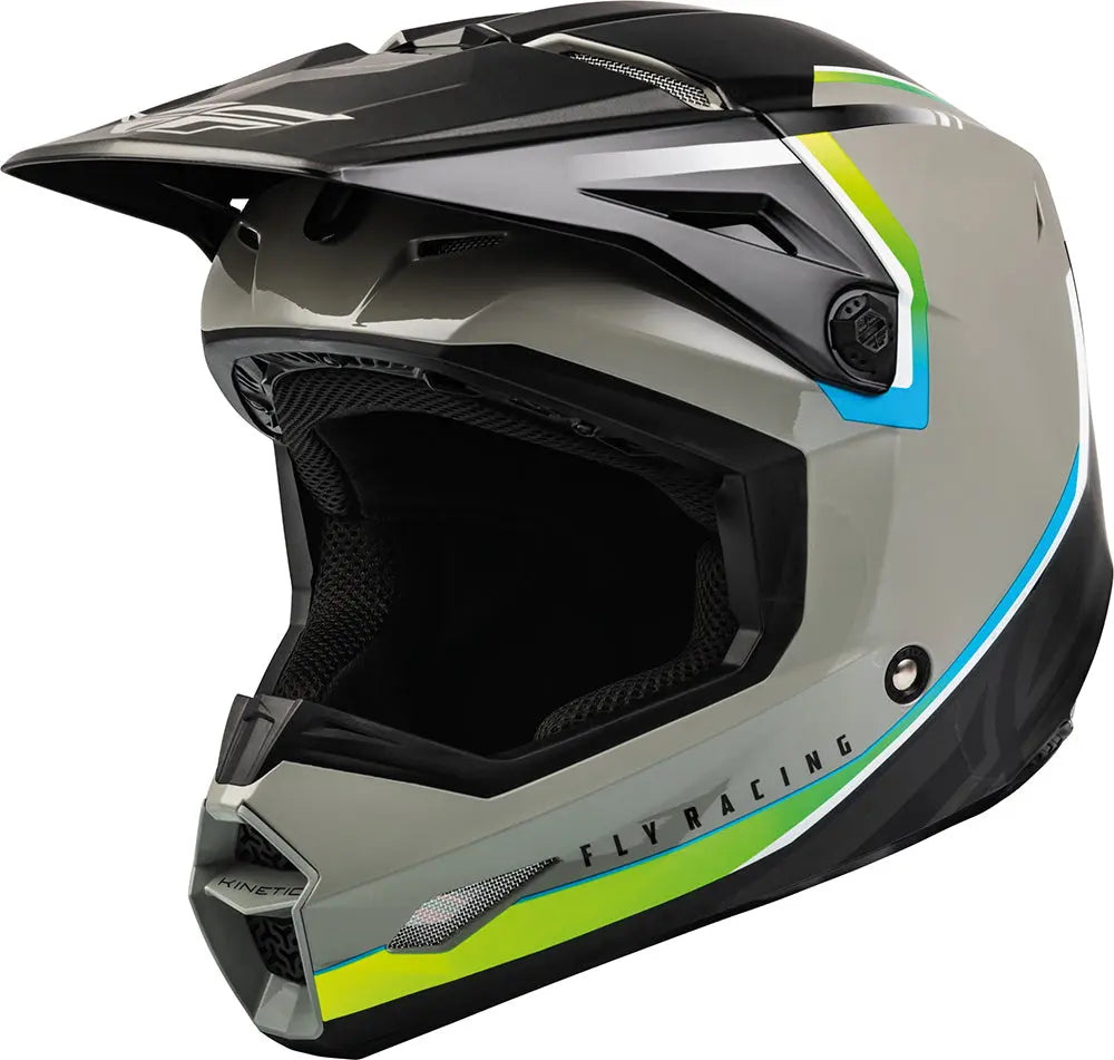 Fly Racing Kinetic ECE Helmet Vision Grey / Black - FREE UK Delivery, FREE 365 Day Returns | Moto Central