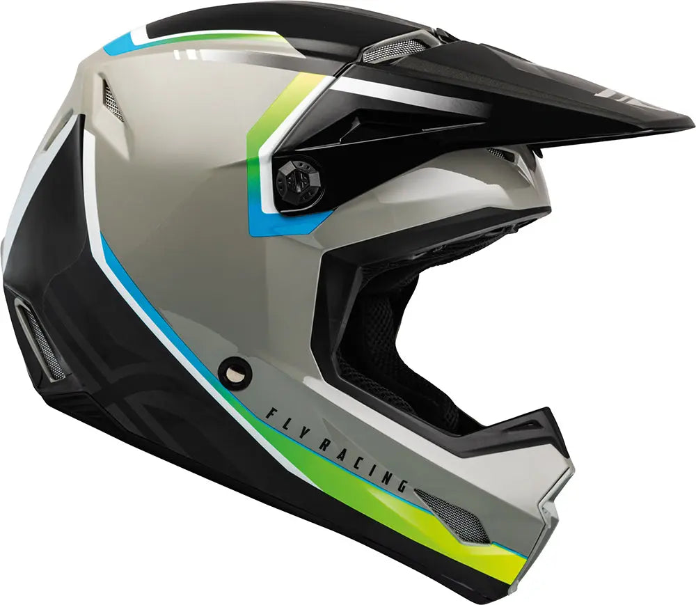 Fly Racing Kinetic ECE Helmet Vision Grey / Black - FREE UK Delivery, FREE 365 Day Returns | Moto Central