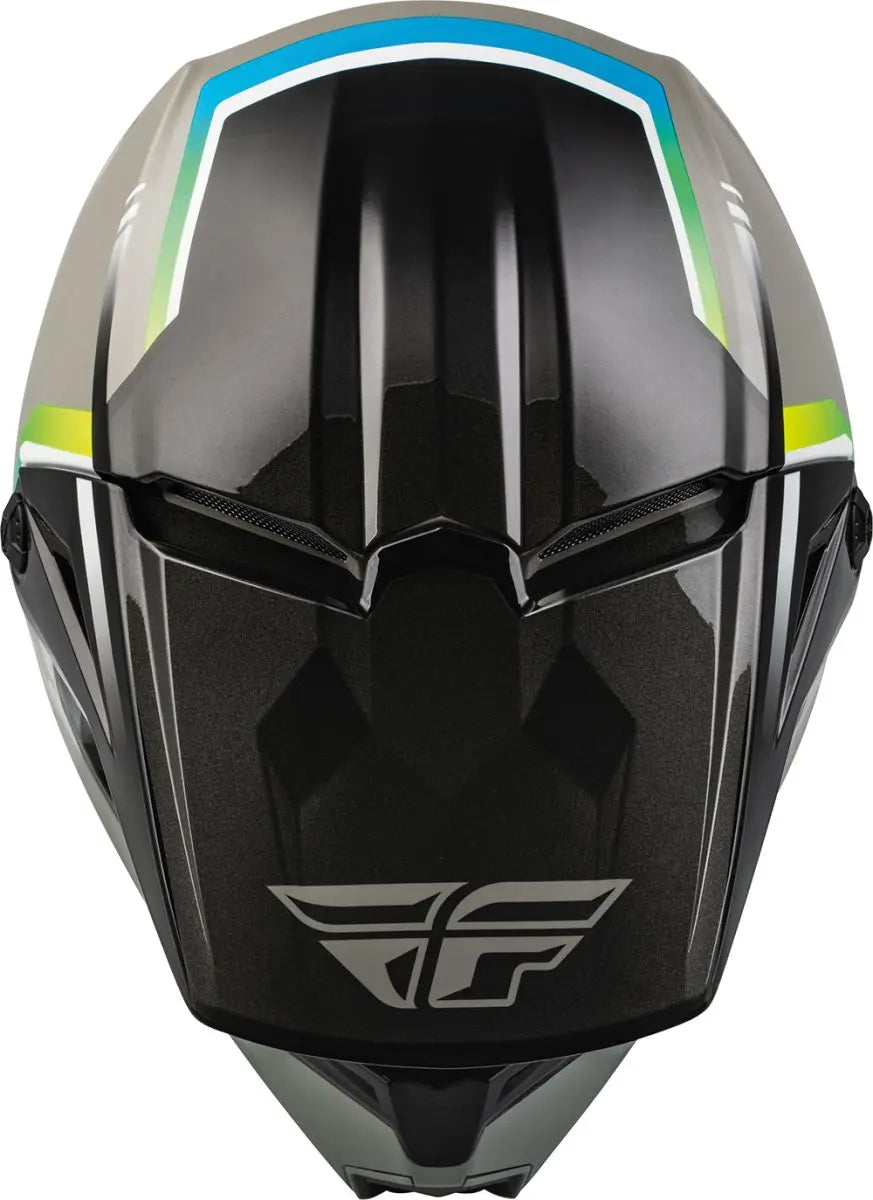 Fly Racing Kinetic ECE Helmet Vision Grey / Black - FREE UK Delivery, FREE 365 Day Returns | Moto Central