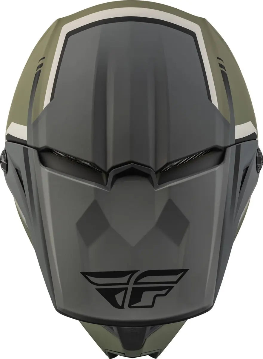 Fly Racing Kinetic ECE Helmet Vision Olive Green - FREE UK Delivery, FREE 365 Day Returns | Moto Central