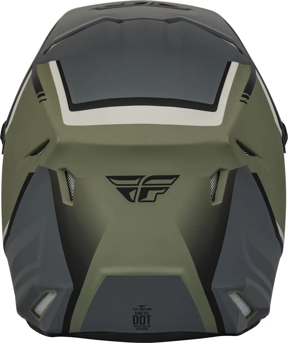 Fly Racing Kinetic ECE Helmet Vision Olive Green - FREE UK Delivery, FREE 365 Day Returns | Moto Central