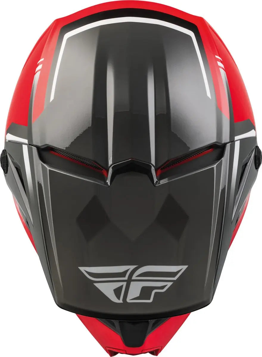 Fly Racing Kinetic ECE Helmet Vision Red / Grey - FREE UK Delivery, FREE 365 Day Returns | Moto Central