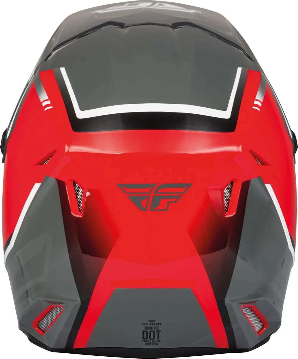 Fly Racing Kinetic ECE Helmet Vision Red / Grey - FREE UK Delivery, FREE 365 Day Returns | Moto Central