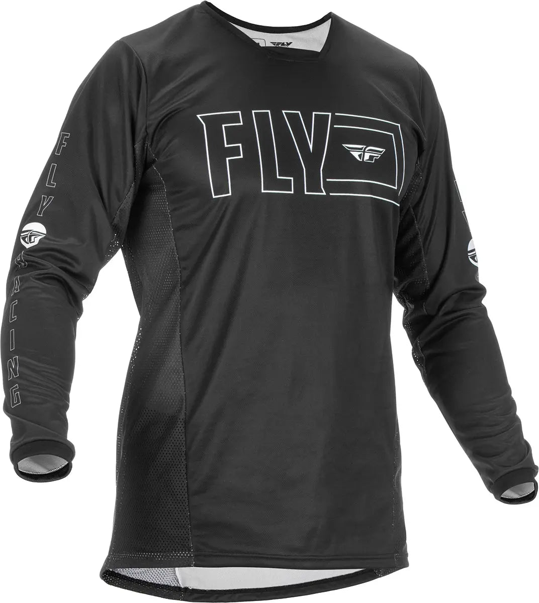 Fly Racing Kinetic Fuel MX Jersey  Black / White - FREE UK Delivery, FREE 365 Day Returns | Moto Central