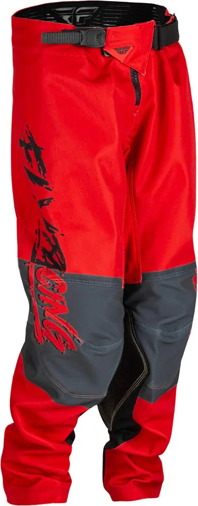 Fly Racing Kinetic Khaos Youth MX Trouser Black / Red / Grey - FREE UK Delivery, FREE 365 Day Returns | Moto Central