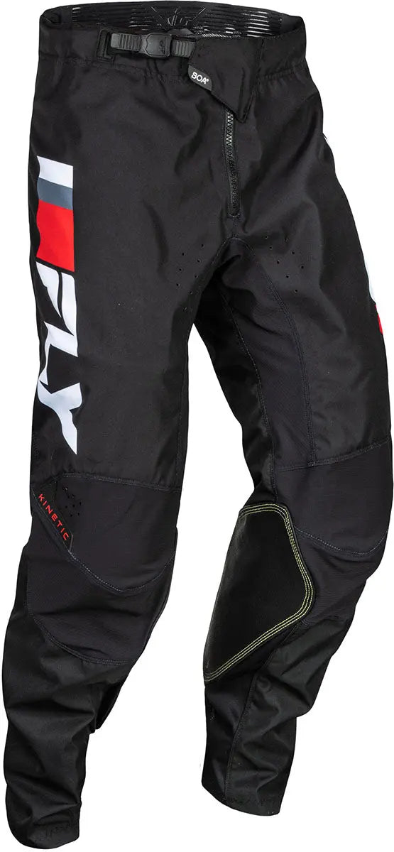 Fly Racing Kinetic Prix MX Trouser Red / Grey / White - FREE UK Delivery, FREE 365 Day Returns | Moto Central