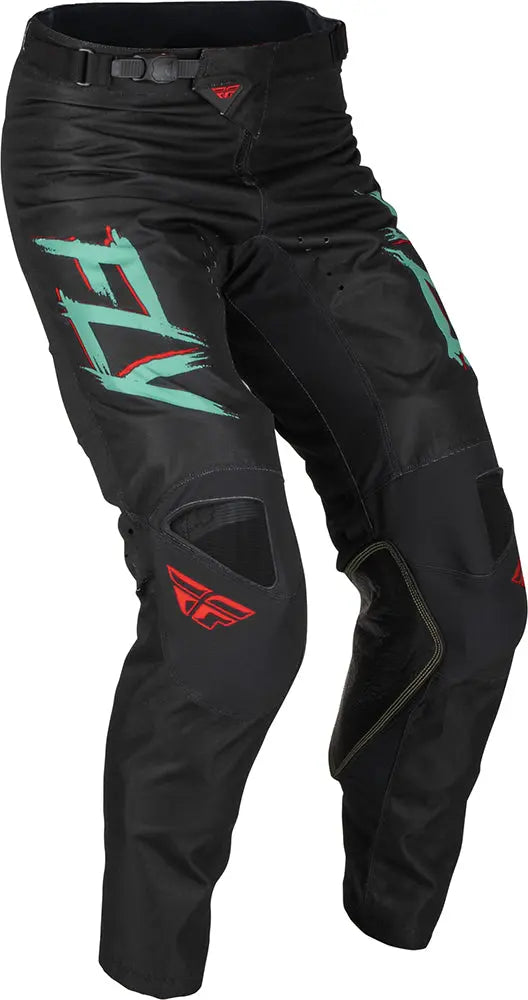 Fly Racing Kinetic S.E. Rave MX Trouser Black / Mint / Red - FREE UK Delivery, FREE 365 Day Returns | Moto Central