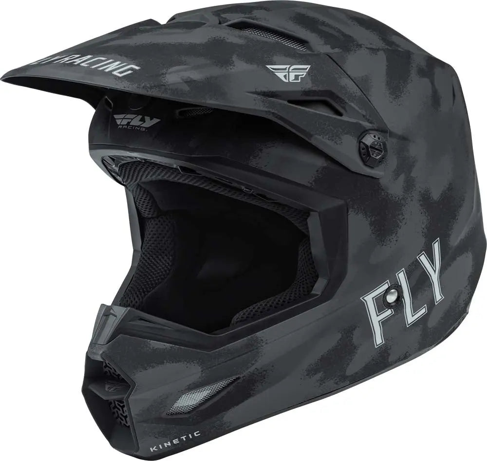 Fly Racing Kinetic S.E. Tactic Youth ECE Helmet Grey / Camo - FREE UK Delivery, FREE 365 Day Returns | Moto Central