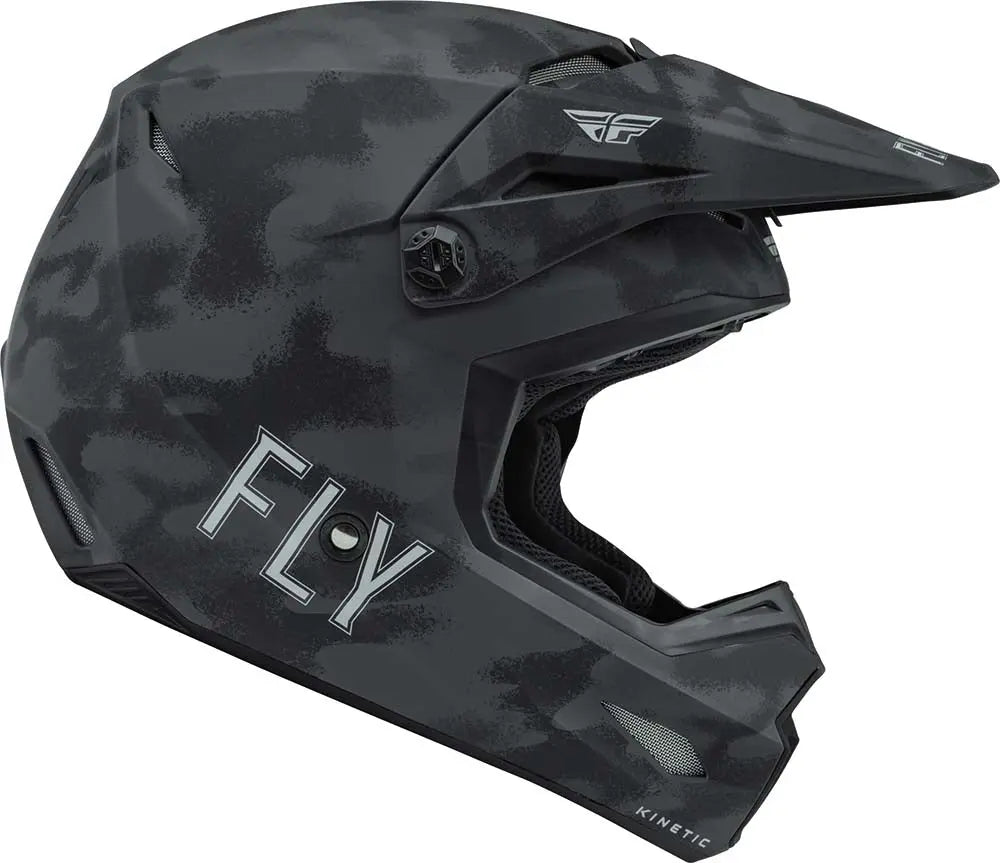 Fly Racing Kinetic S.E. Tactic Youth ECE Helmet Grey / Camo - FREE UK Delivery, FREE 365 Day Returns | Moto Central