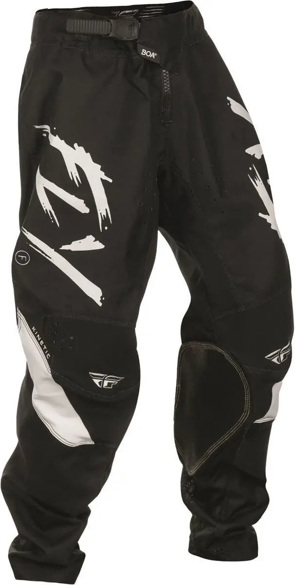 Fly Racing Kinetic Stoke Youth Trouser Black / White - FREE UK Delivery, FREE 365 Day Returns | Moto Central