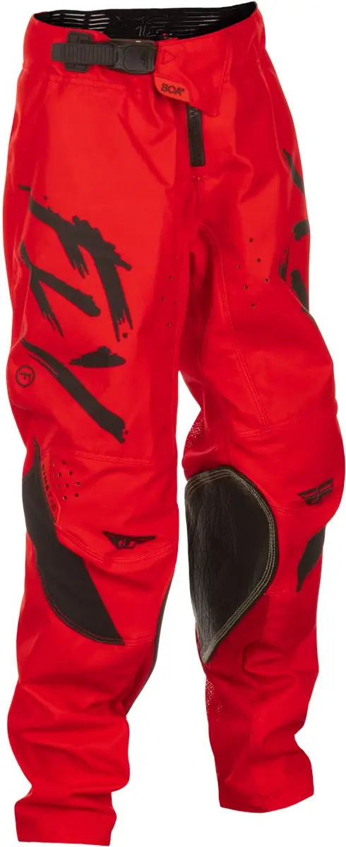 Fly Racing Kinetic Stoke Youth Trouser Red / Black - FREE UK Delivery, FREE 365 Day Returns | Moto Central