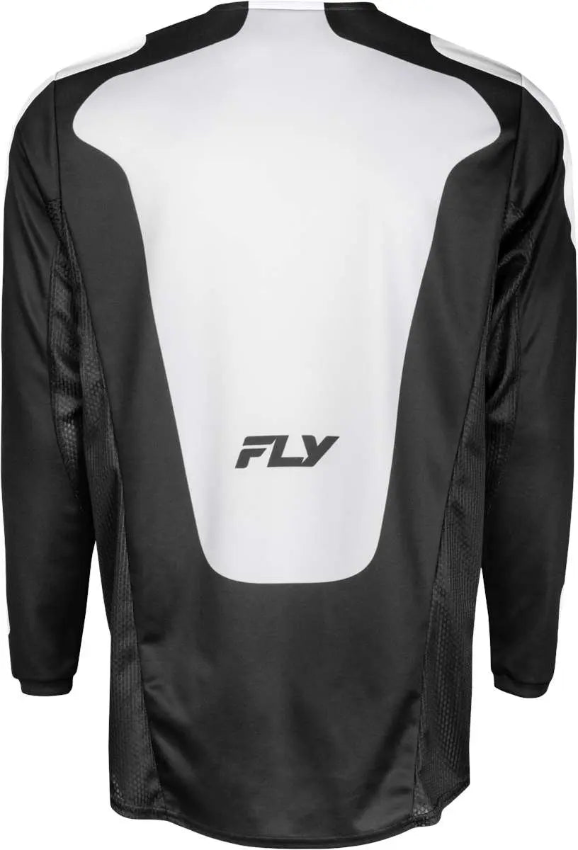 Fly Racing Kinetic Sym Jersey Black / White - FREE UK Delivery, FREE 365 Day Returns | Moto Central