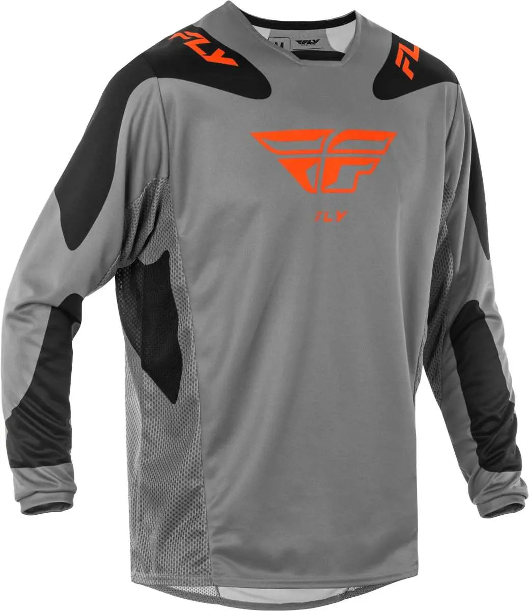 Fly Racing Kinetic Sym Jersey Grey / Orange / Black - FREE UK Delivery, FREE 365 Day Returns | Moto Central