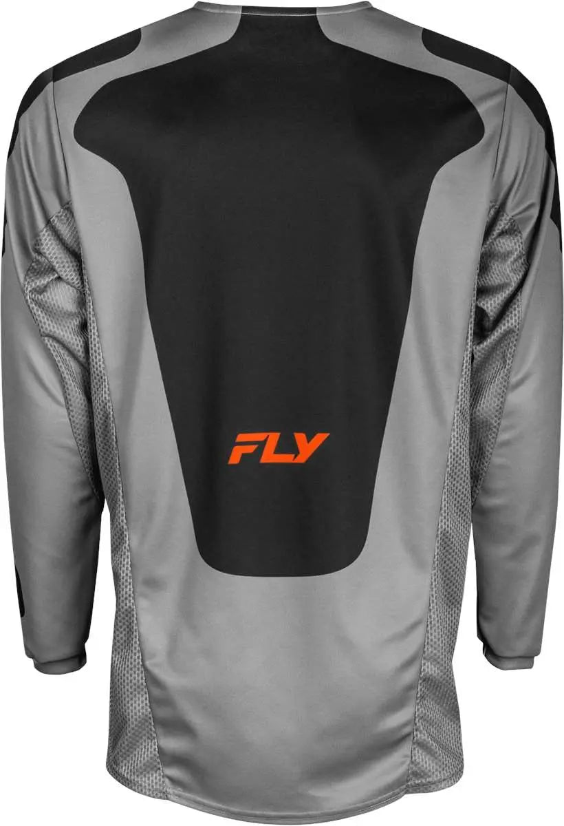 Fly Racing Kinetic Sym Jersey Grey / Orange / Black - FREE UK Delivery, FREE 365 Day Returns | Moto Central