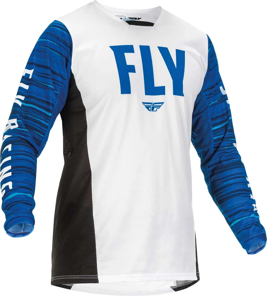 Fly Racing Kinetic Wave MX Jersey White / Blue - FREE UK Delivery, FREE 365 Day Returns | Moto Central