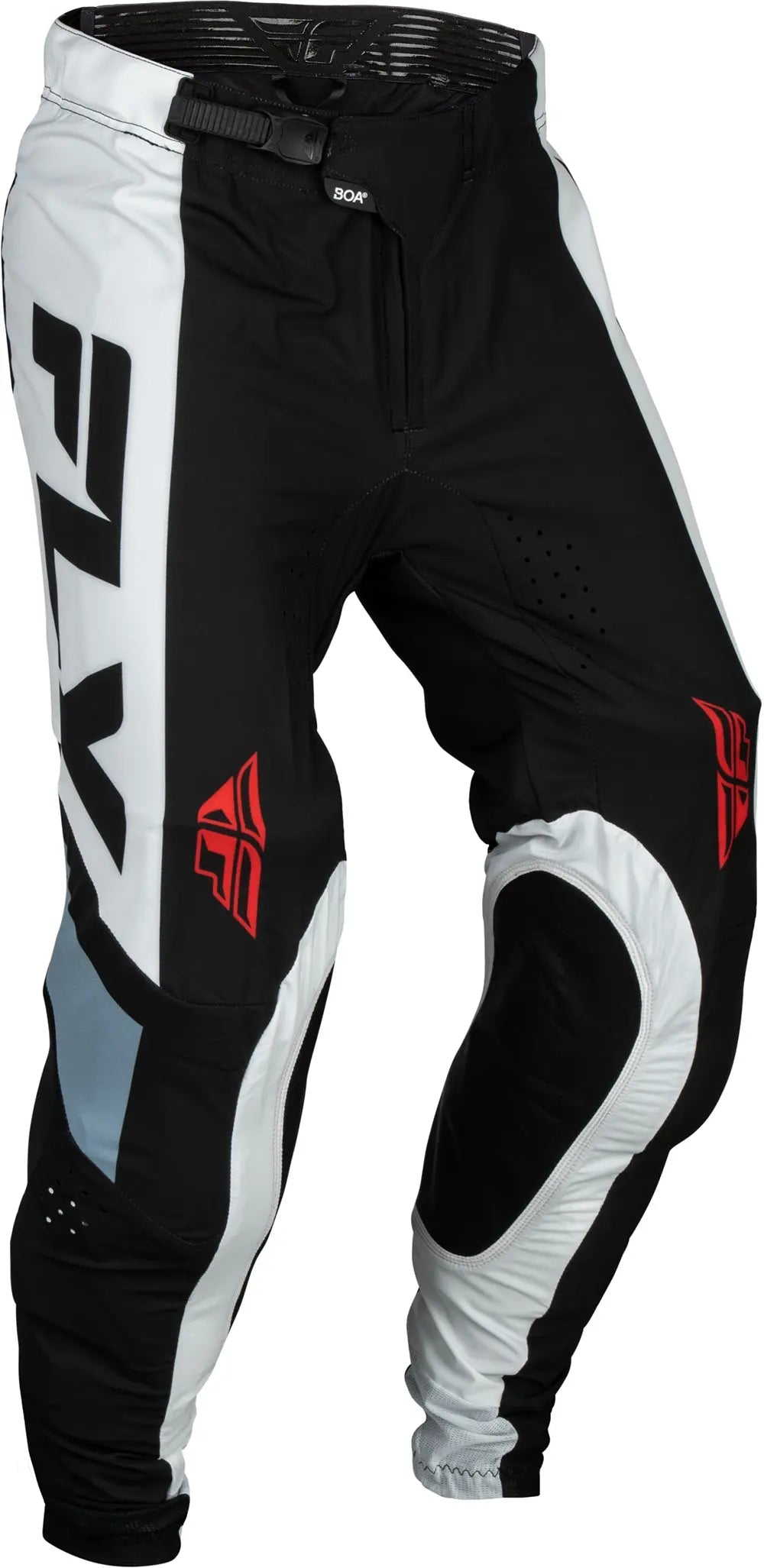 Fly Racing Lite Boa MX Trouser Black / White / Denim Grey - FREE UK Delivery, FREE 365 Day Returns | Moto Central