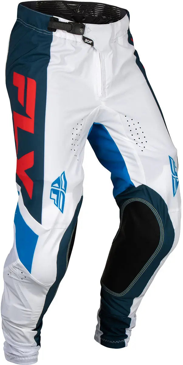 Fly Racing Lite Boa MX Trouser Red / White / Navy - FREE UK Shipping, FREE 365 Day Returns | Moto Central