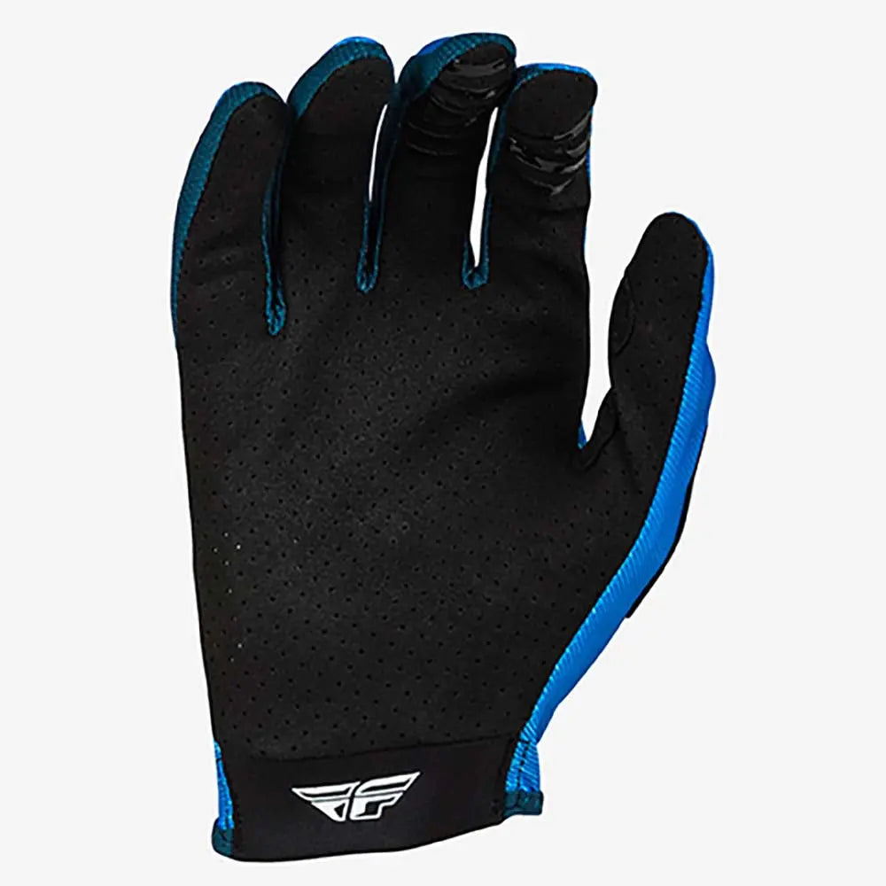 Fly Racing Lite MX Gloves Blue / White - FREE UK Shipping, FREE 365 Day Returns | Moto Central