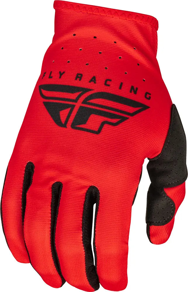 Fly Racing Lite MX Gloves Red / Black - FREE UK Shipping, FREE 365 Day Returns | Moto Central