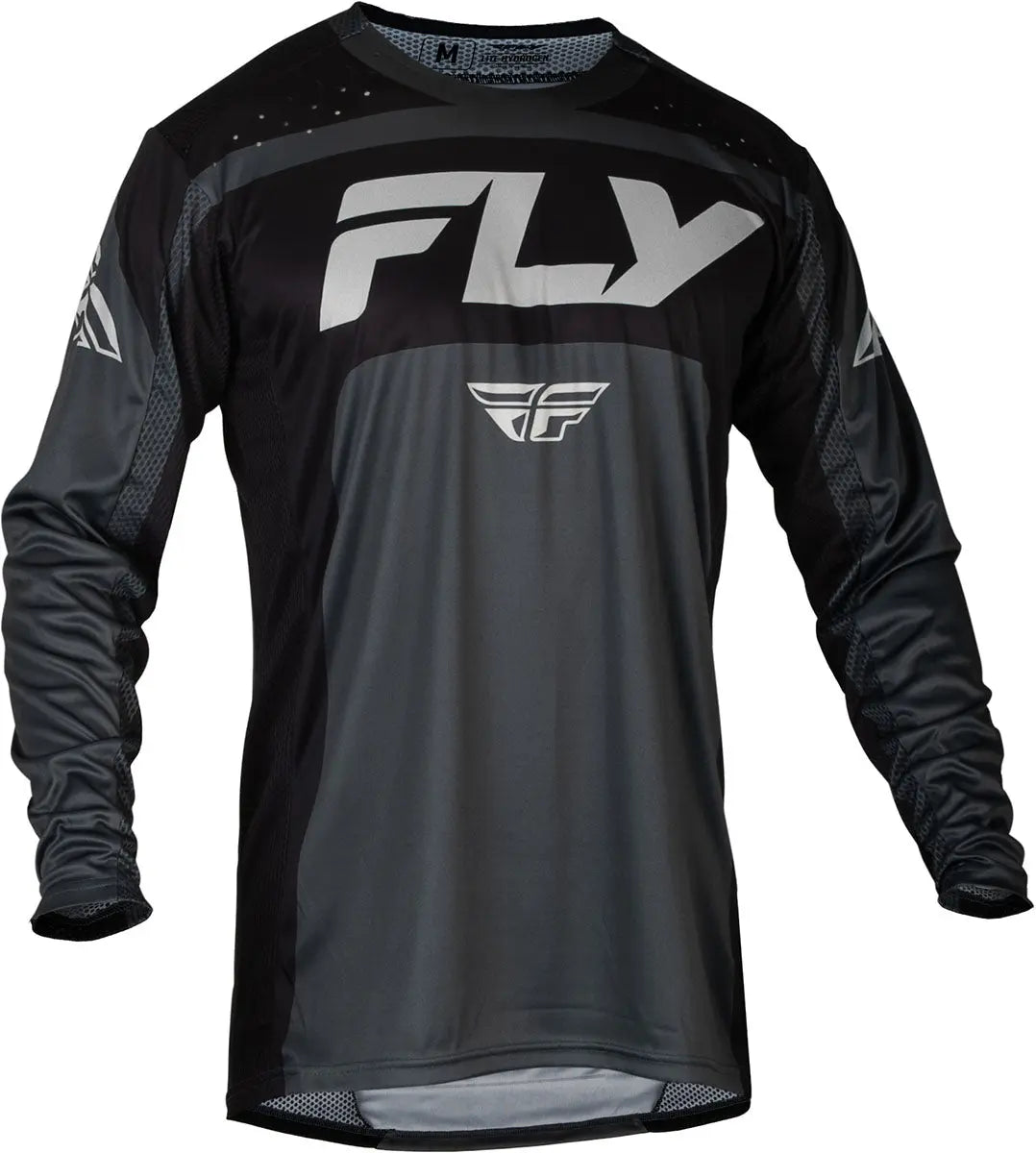 Fly Racing Lite MX Jersey Charcoal / Black - FREE UK Shipping, FREE 365 Day Returns | Moto Central