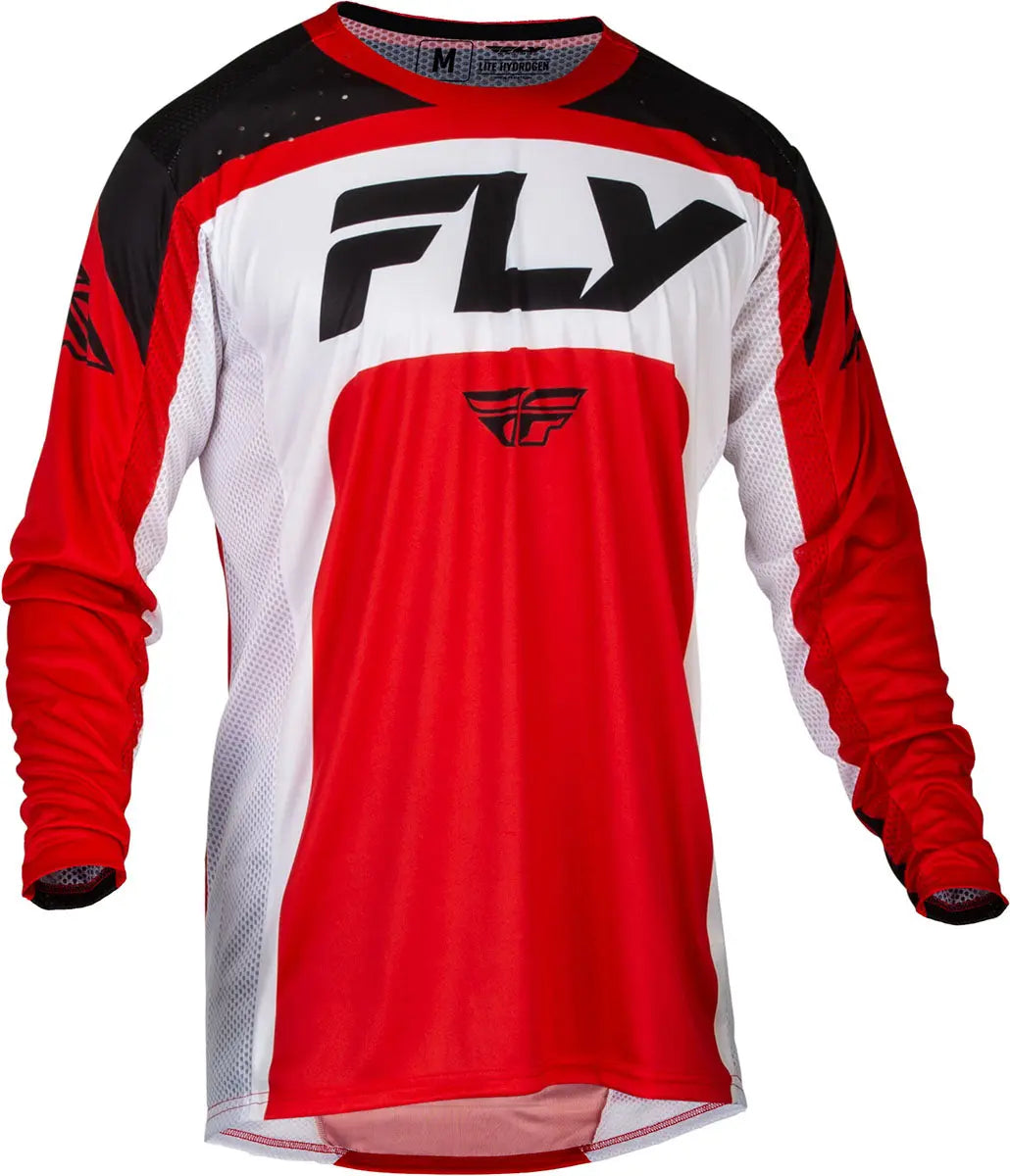 Fly Racing Lite MX Jersey Red / White / Black - FREE UK Shipping, FREE 365 Day Returns | Moto Central