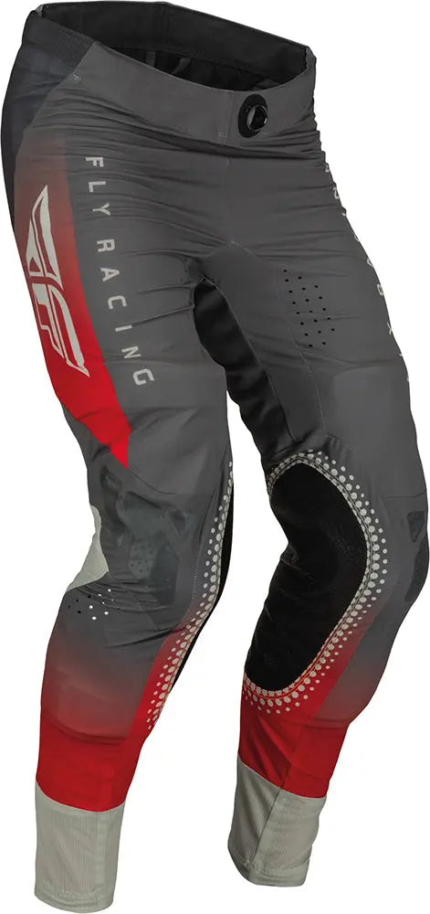 Fly Racing Lite MX Trouser Red / Grey - FREE UK Shipping, FREE 365 Day Returns | Moto Central