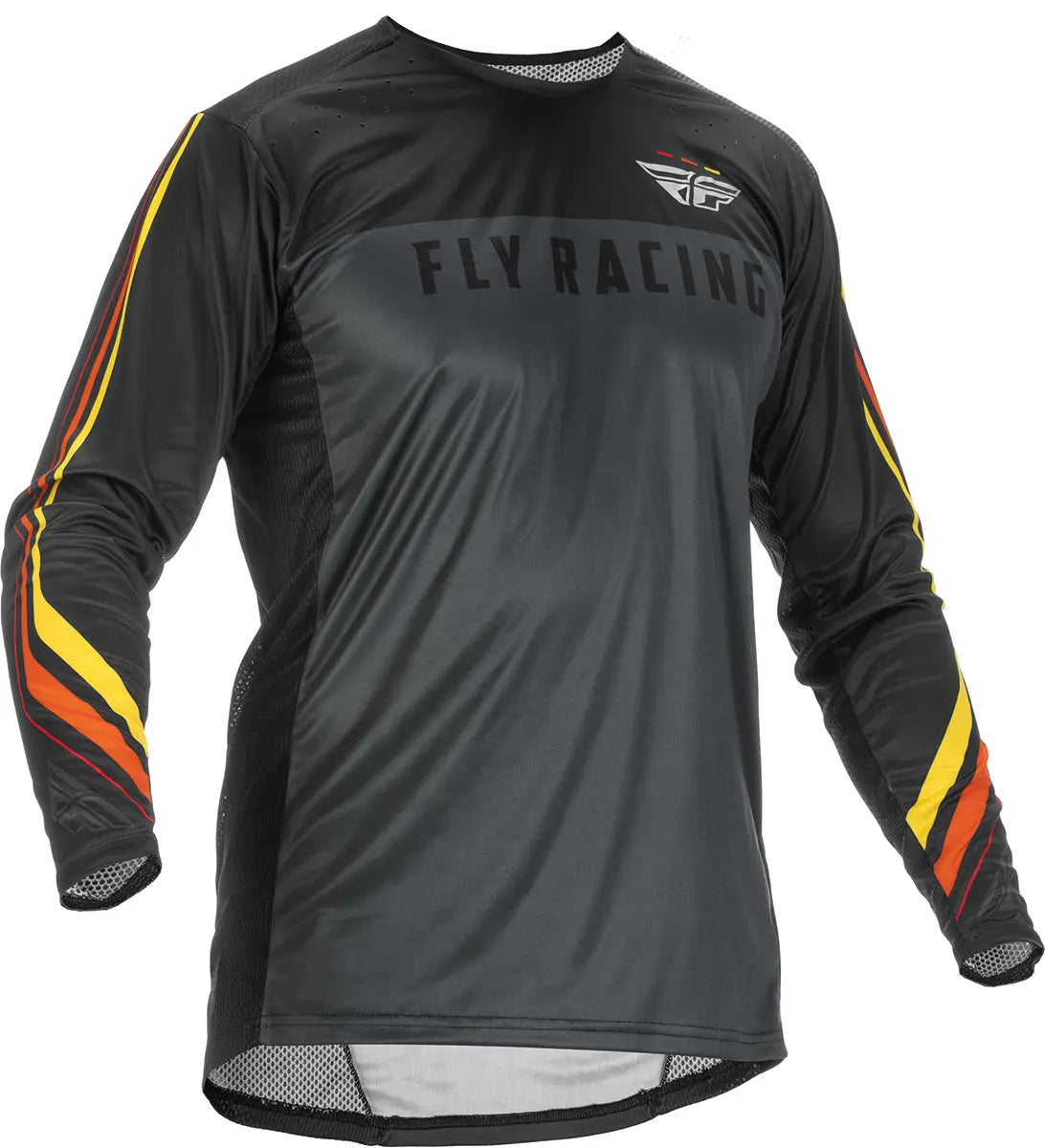 Fly Racing Lite S.E. Speeder MX Jersey Metal / Red / Yellow - FREE UK Shipping, FREE 365 Day Returns | Moto Central