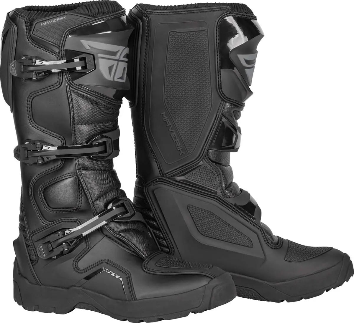 Fly Racing Maverik Enduro MX Boots Black - FREE UK Shipping, FREE 365 Day Returns | Moto Central