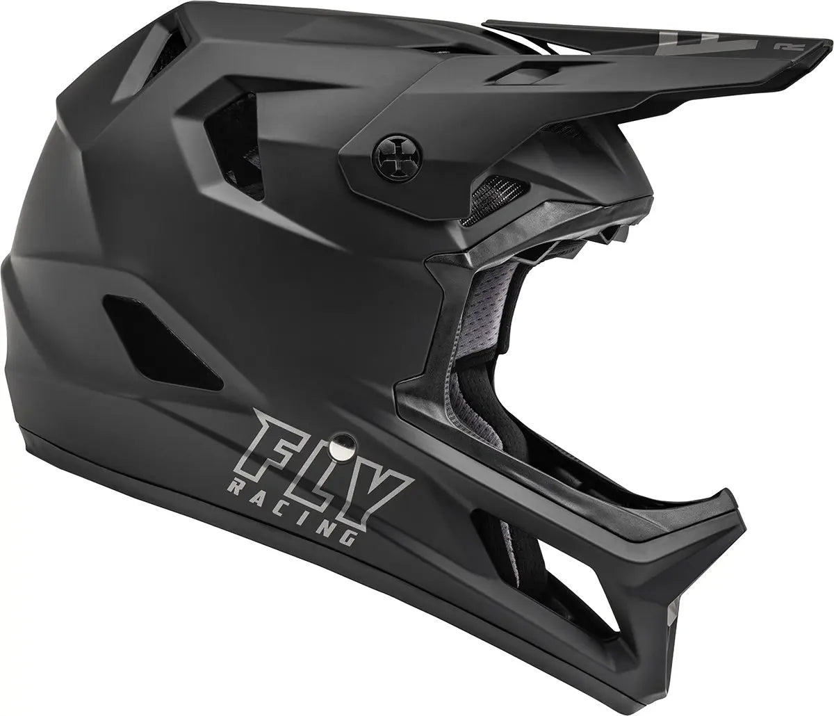 Fly Racing Rayce MTB Helmet Solid Matt Black - FREE UK Shipping, FREE 365 Day Returns | Moto Central