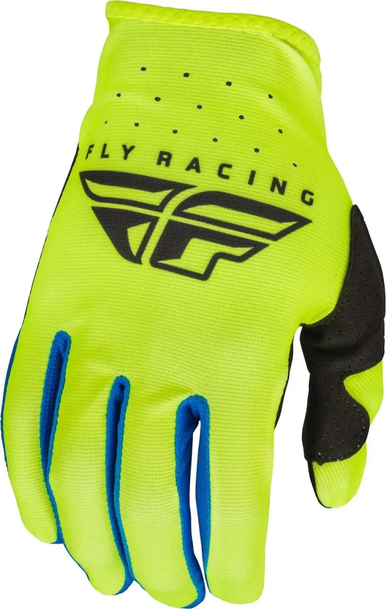 Fly Racing Windproof Lite MX Gloves Black / Hi-Vis - FREE UK Shipping, FREE 365 Day Returns | Moto Central