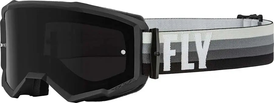 Fly Racing Zone MX Goggles Black / Grey / Smoke Lens - FREE UK Shipping, FREE 365 Day Returns | Moto Central