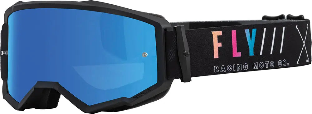 Fly Racing Zone S.E. MX Goggles Avenger Black / Sunset / Mirror Lens - FREE UK Shipping, FREE 365 Day Returns | Moto Central