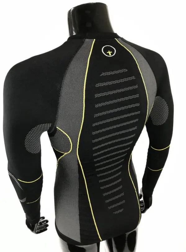 Forcefield Tech 3 Base Layer Shirt Black / Yellow - FREE UK Shipping, FREE 365 Day Returns | Moto Central