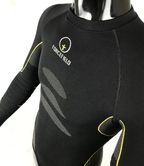 Forcefield Tech 3 Base Layer Shirt Black / Yellow - FREE UK Shipping, FREE 365 Day Returns | Moto Central