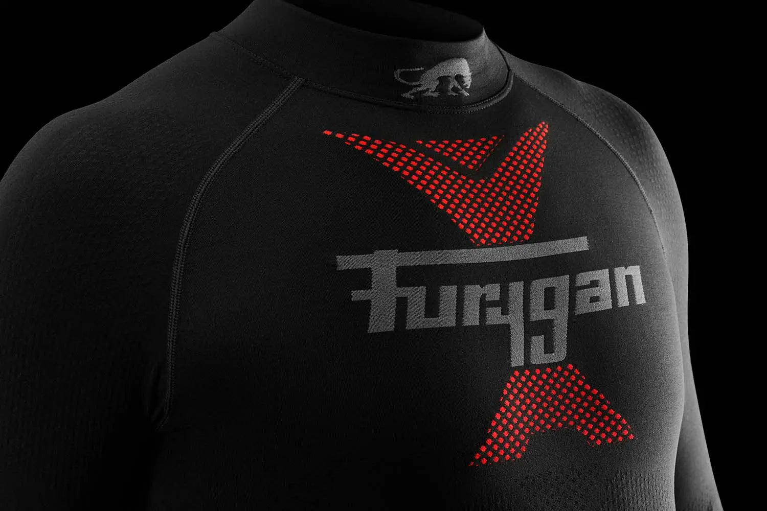 Furygan Active 37.5 Thermo Base Layer Long Sleeves T-Shirt Black / Red - FREE UK Shipping, FREE 365 Day Returns | Moto Central