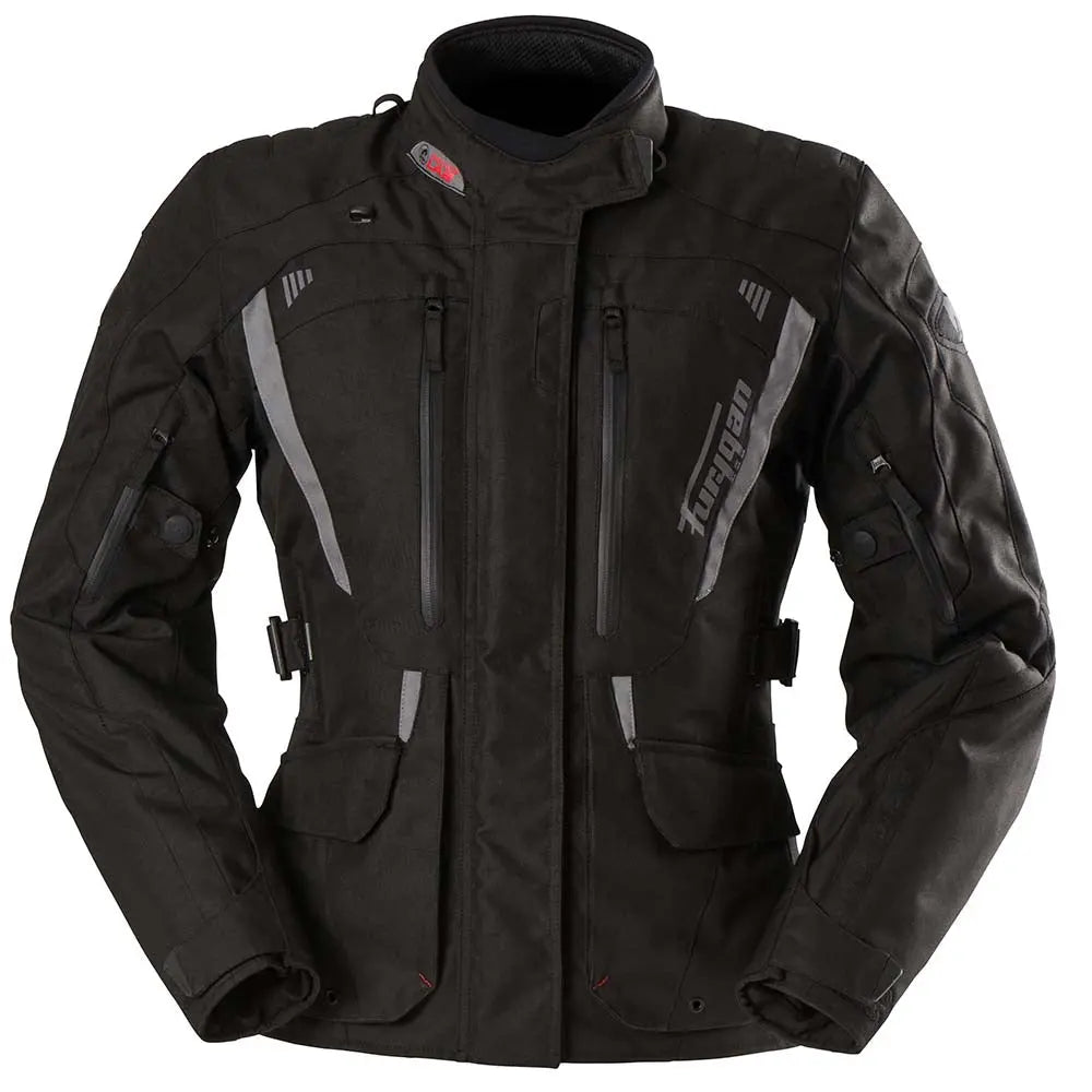 Furygan Apalaches Evo Ladies Textile Jacket Black / Grey - FREE UK Shipping, FREE 365 Day Returns | Moto Central