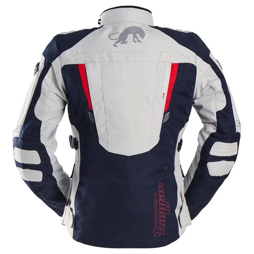 Furygan Apalaches Evo Ladies Textile Jacket Blue / Pearl / Red - FREE UK Shipping, FREE 365 Day Returns | Moto Central