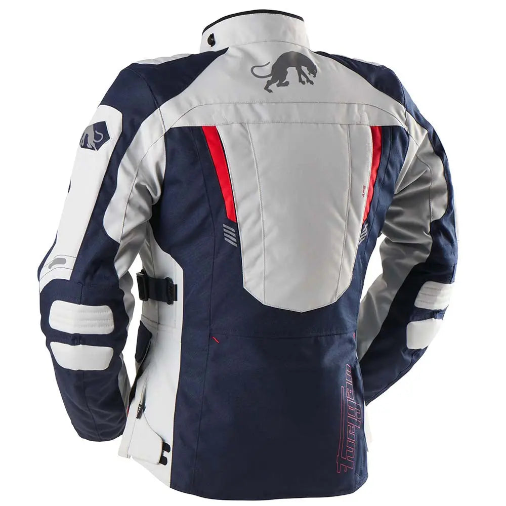 Furygan Apalaches Evo Ladies Textile Jacket Blue / Pearl / Red - FREE UK Shipping, FREE 365 Day Returns | Moto Central