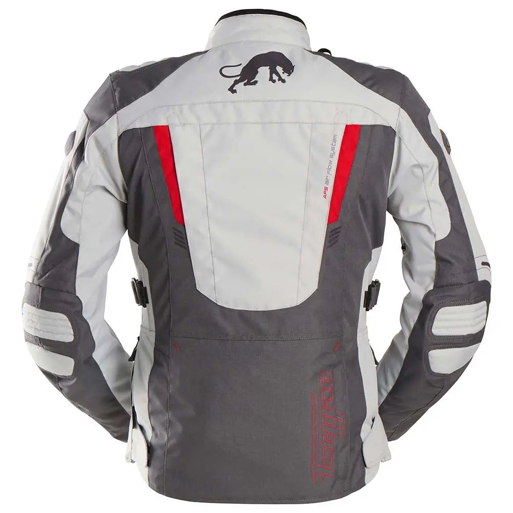 Furygan Apalaches Evo Ladies Textile Jacket Grey / Pearl / Red - FREE UK Shipping, FREE 365 Day Returns | Moto Central