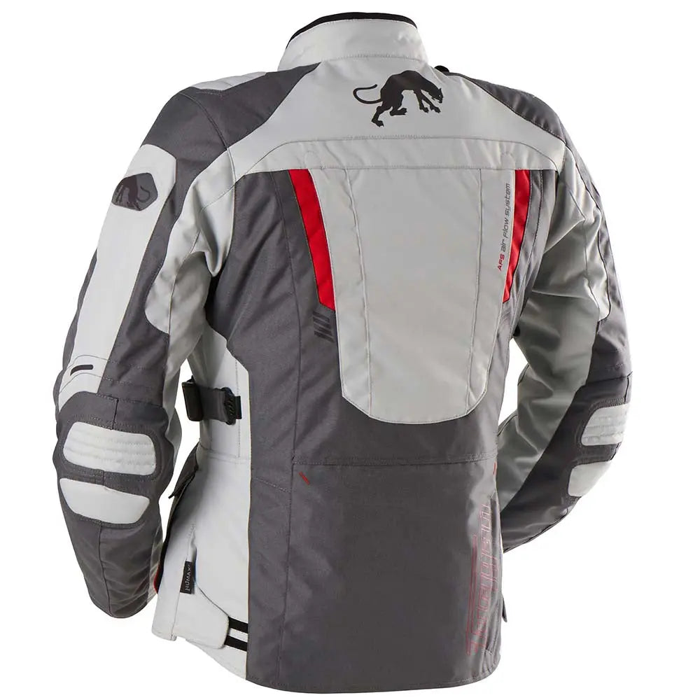 Furygan Apalaches Evo Ladies Textile Jacket Grey / Pearl / Red - FREE UK Shipping, FREE 365 Day Returns | Moto Central