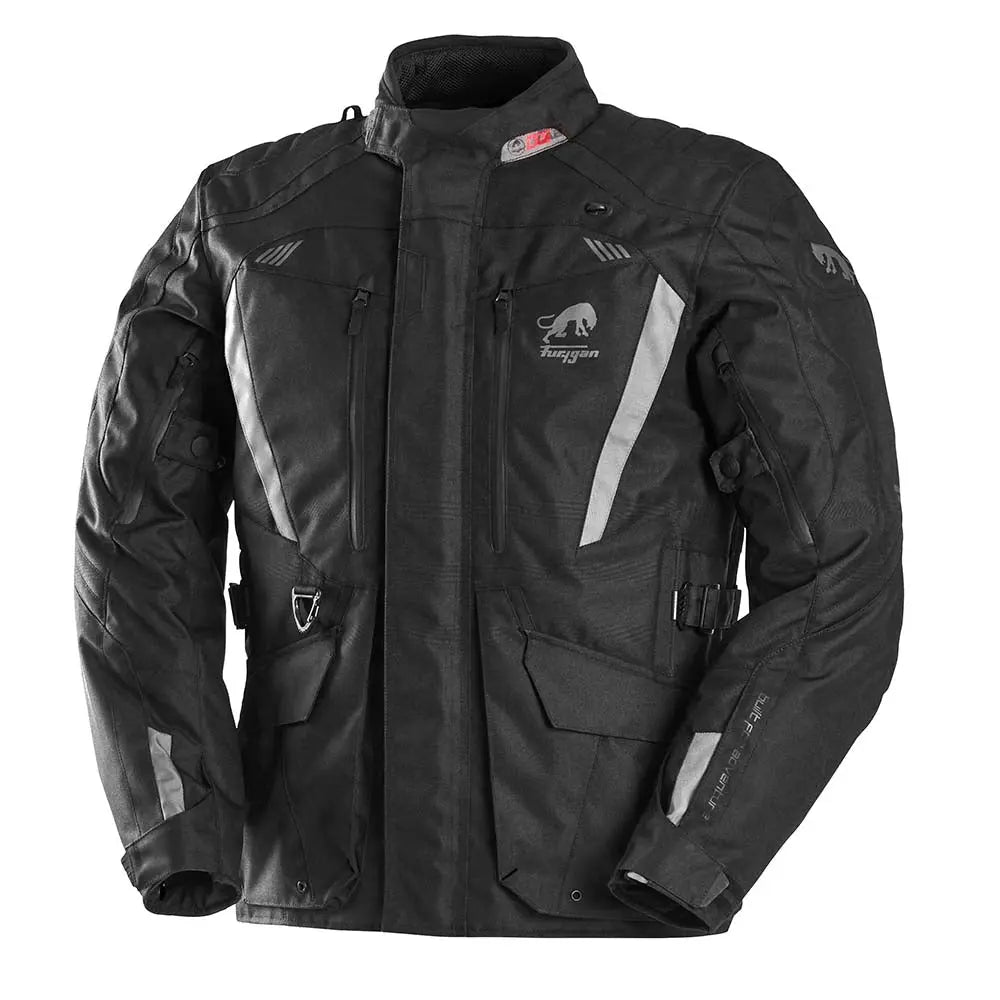 Furygan Apalaches Evo Textile Jacket Black / Grey - FREE UK Shipping, FREE 365 Day Returns | Moto Central