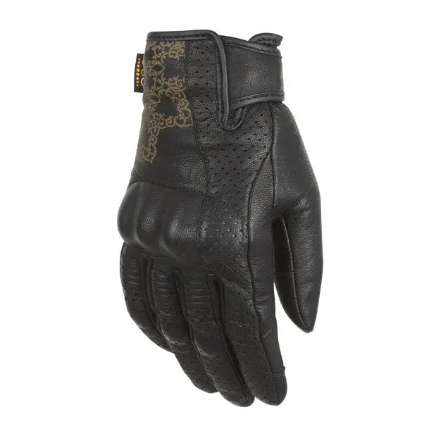 Furygan Astral D3O Ladies Leather Gloves Black  - FREE UK Shipping, FREE 365 Day Returns | Moto Central