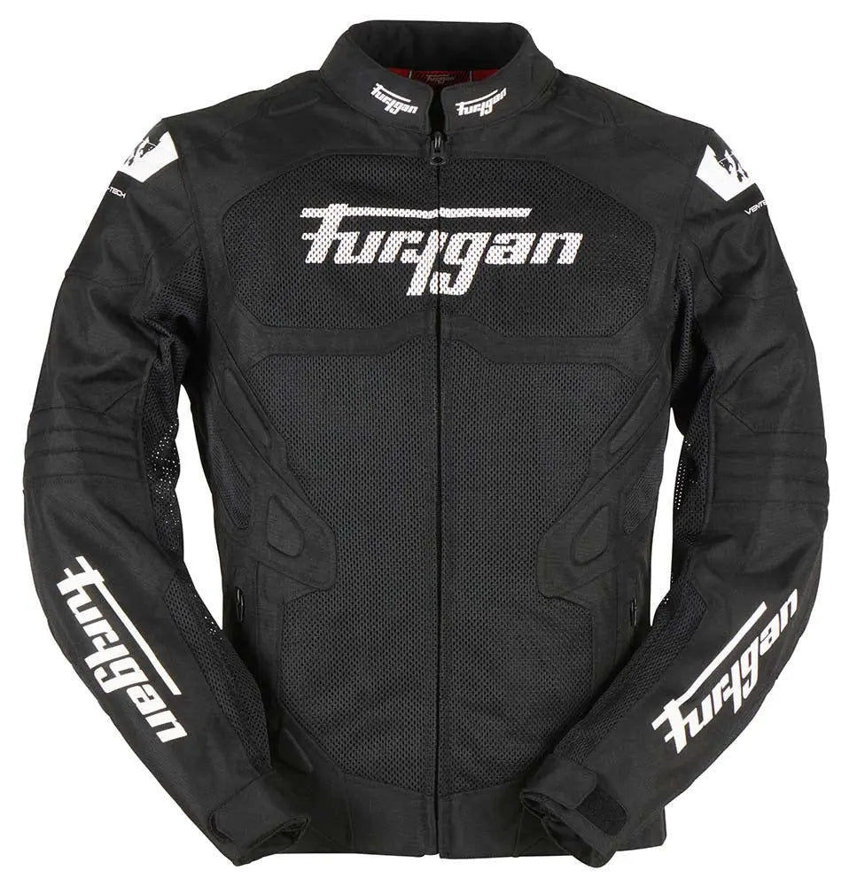 Furygan Atom Vented Evo Textile Jacket Black / Red - FREE UK Shipping, FREE 365 Day Returns | Moto Central