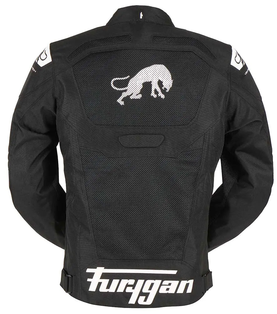 Furygan Atom Vented Evo Textile Jacket Black / Red - FREE UK Shipping, FREE 365 Day Returns | Moto Central