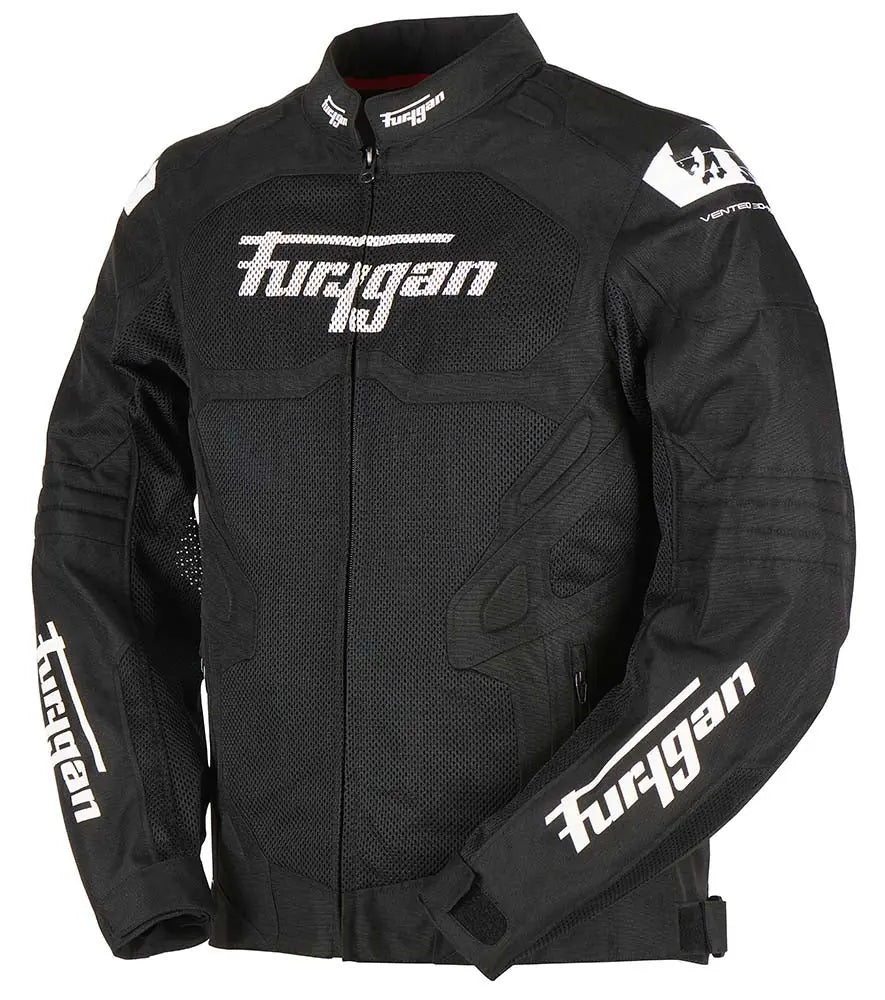 Furygan Atom Vented Evo Textile Jacket Black / Red - FREE UK Shipping, FREE 365 Day Returns | Moto Central