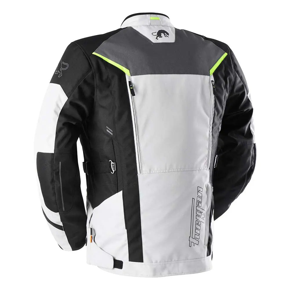 Furygan Brooks Textile Jacket Black / Pearl / Fluo Yellow - FREE UK Shipping, FREE 365 Day Returns | Moto Central