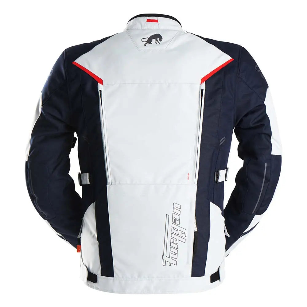 Furygan Brooks Textile Jacket Pearl / Blue - FREE UK Shipping, FREE 365 Day Returns | Moto Central