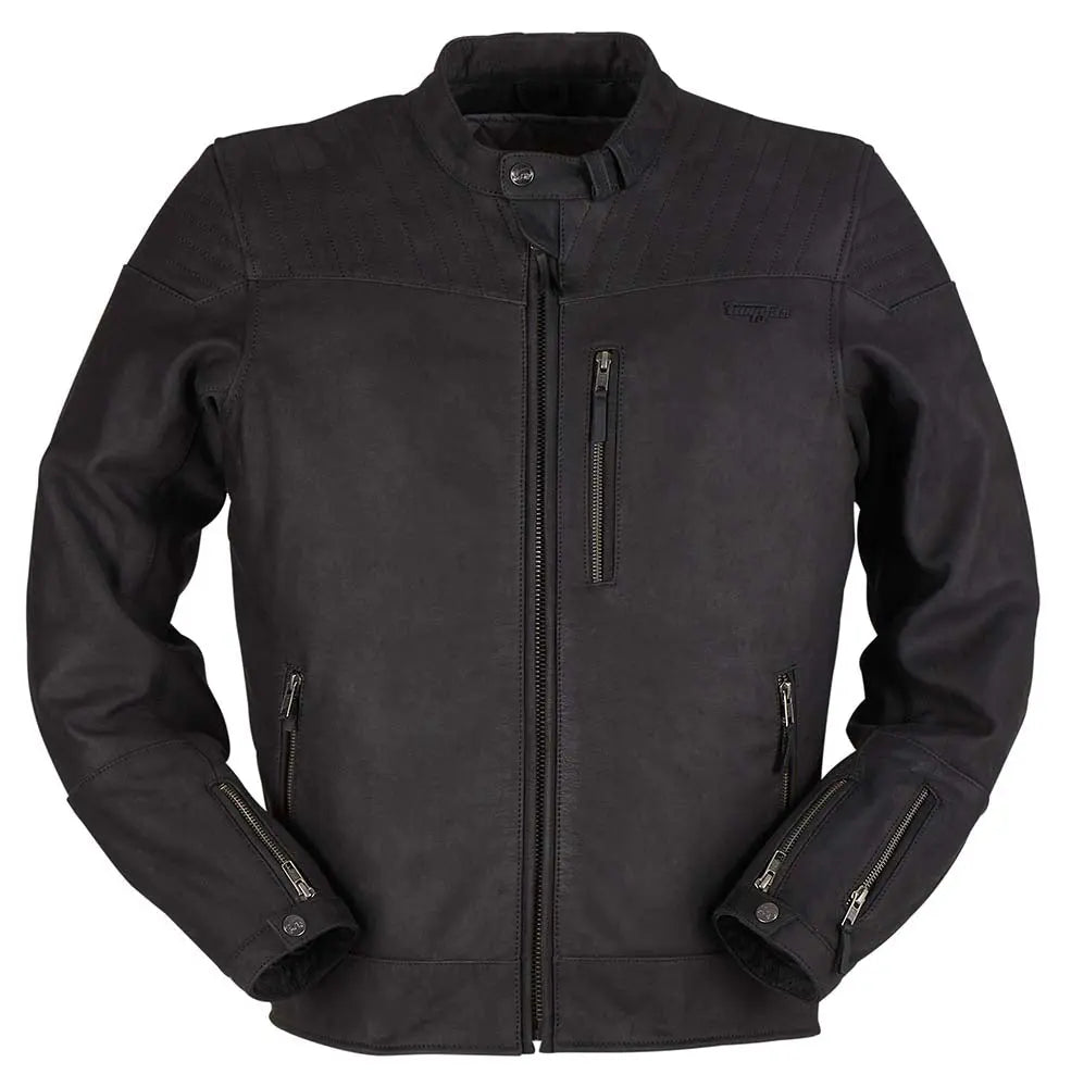 Furygan Clint Evo Leather Jacket Black - FREE UK Shipping, FREE 365 Day Returns | Moto Central