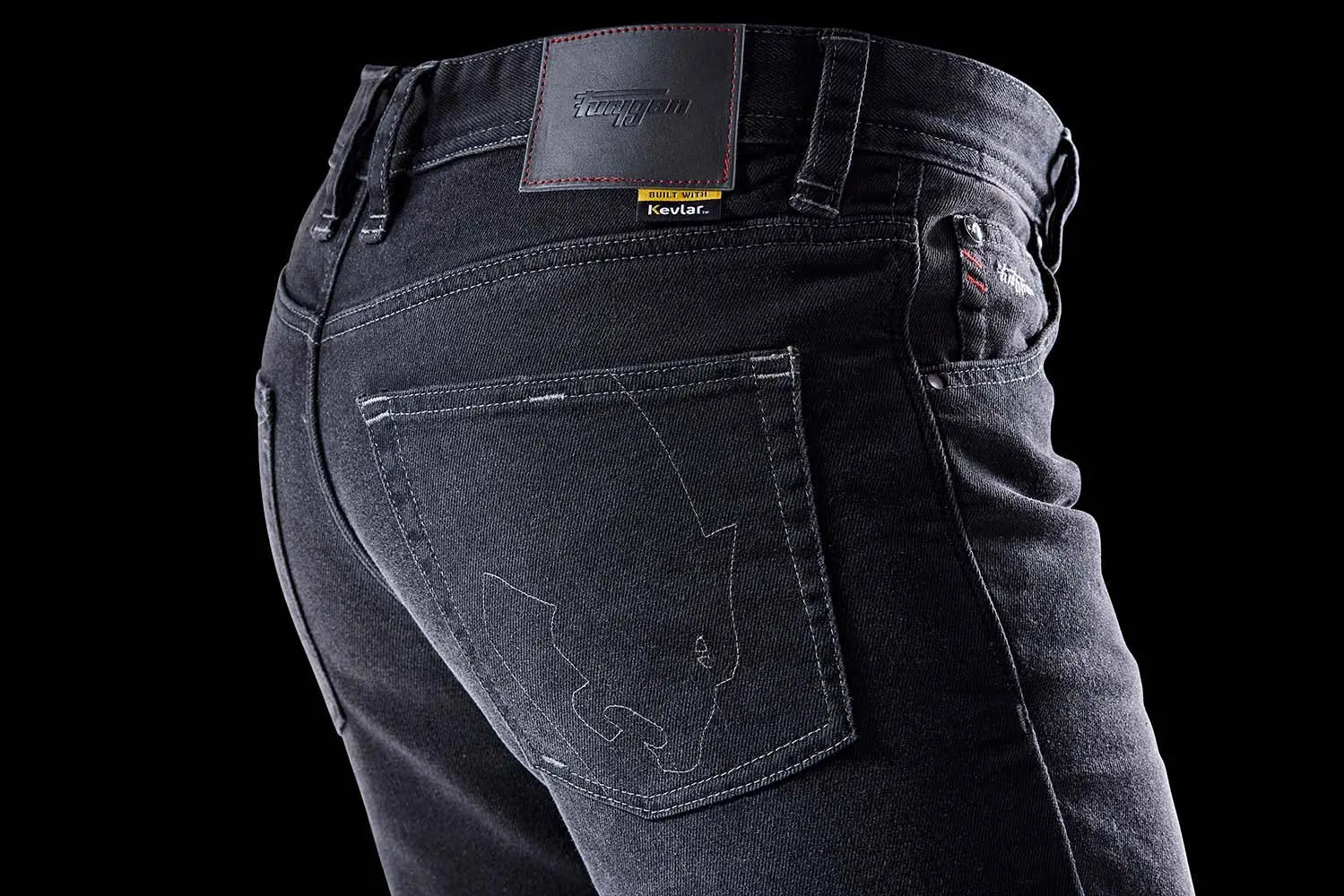 Furygan D12 X Kevlar Straight Jeans Black - FREE UK Shipping, FREE 365 Day Returns | Moto Central