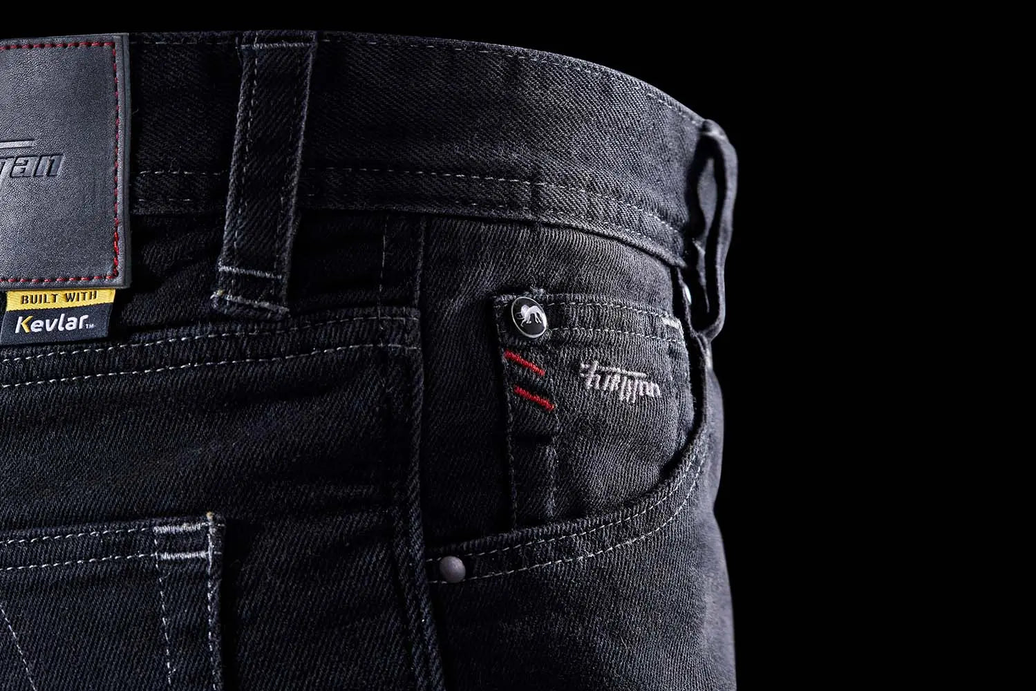 Furygan D12 X Kevlar Straight Jeans Black - FREE UK Shipping, FREE 365 Day Returns | Moto Central